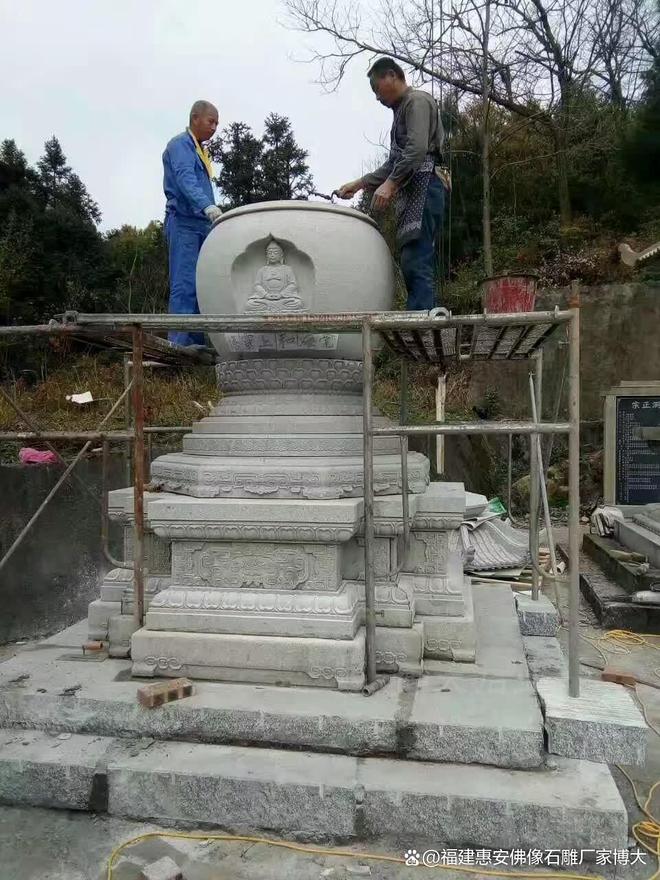 在风水布局中的作用开元棋牌石雕佛塔(图3)